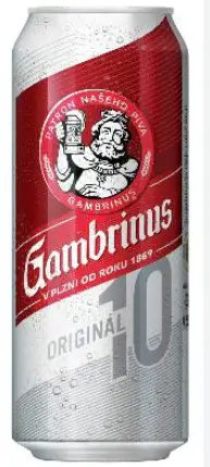 CK PIVO GAMBRINUS 0,5l 10% -PLECH Z