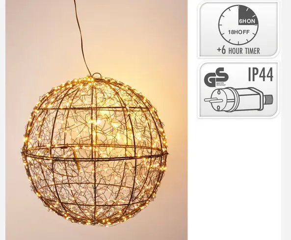 VO -LED GULA BLACK METAL 35cm