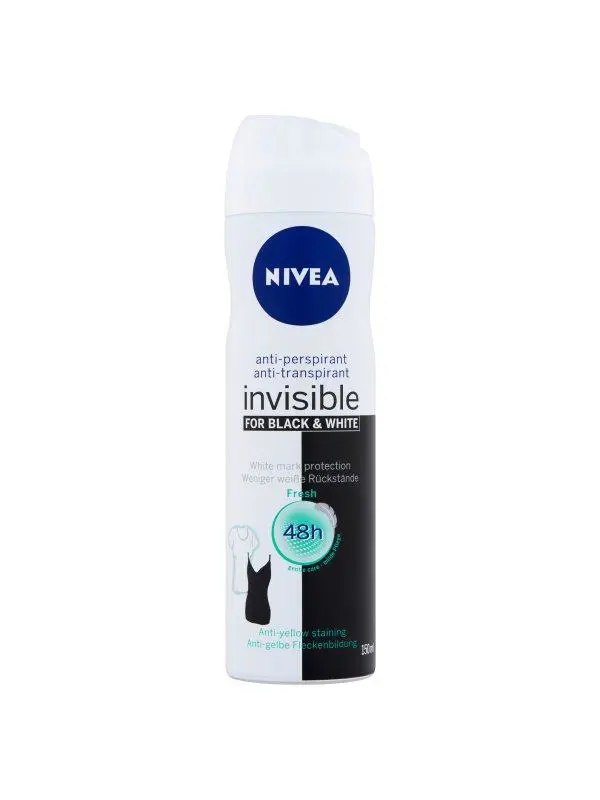 DEO NIVEA 150ml -W.INVISIBLE B&W FRE