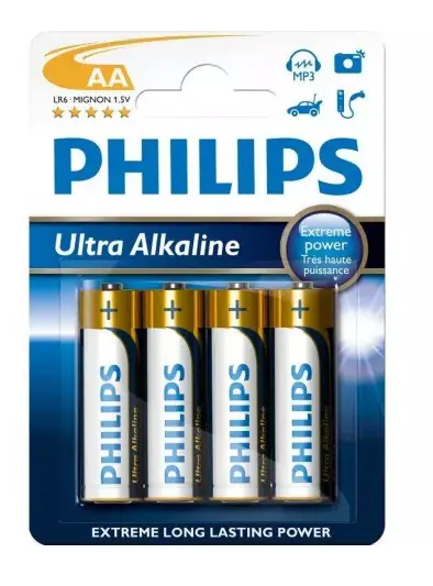 BATERIE PHILIPS LR6 4ks -ULTRA ALK.