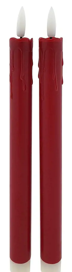 SVIECKA KONICKA 25cm x2 LED -RED