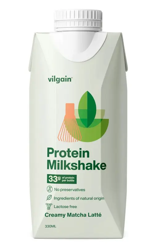 VILGAIN MILKSHAKE PROTEIN 330ml -MATCHA LATTE