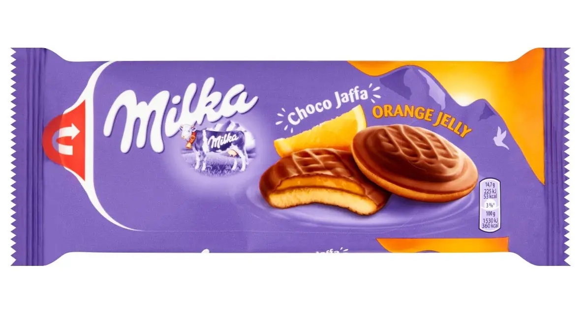 xCK SUSIENKY MILKA 147g -CHOCO POMARANC