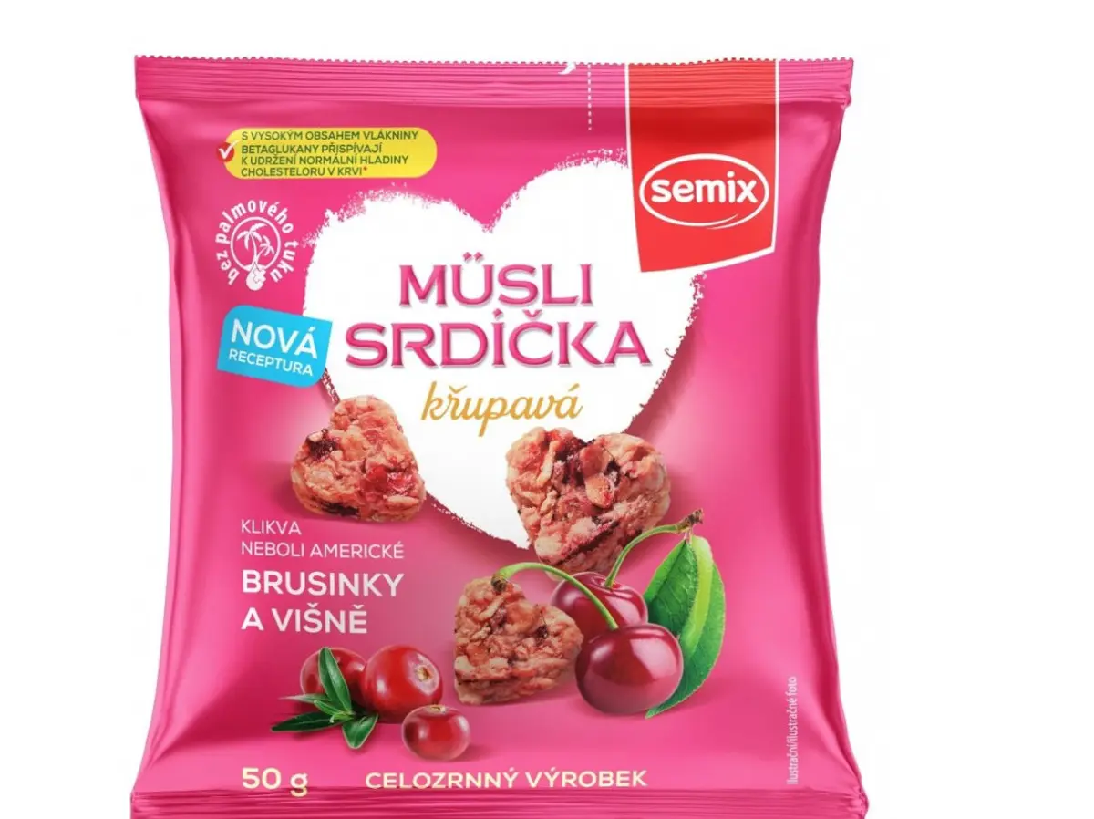 xCK MUSLI SRDIECKA SEMIX 50g -VISNE
