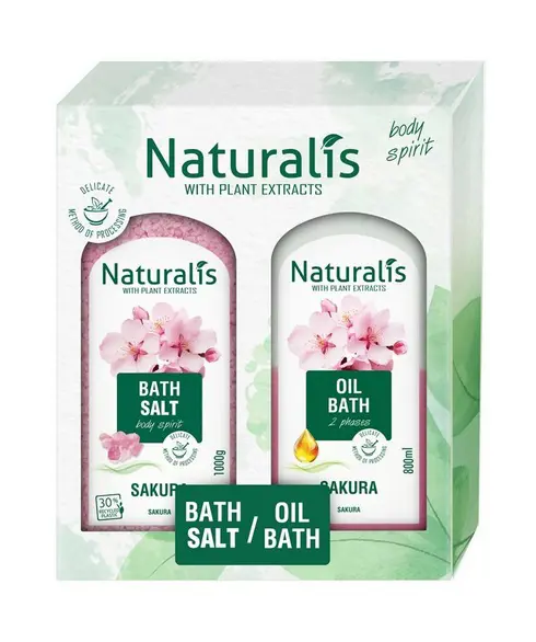 DB -NATURALIS SOL1kg+BATH OIL 800ml -SAKURA