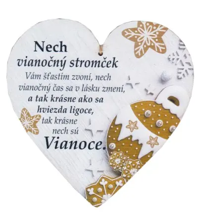 DEKORACIA SRDCE S NAPISOM -STREDNE