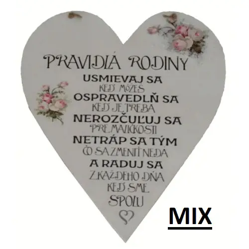 DEKORACIA TABULKA/S NAPISOM