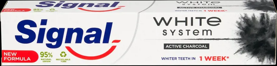 ZP SIGNAL  75ml -WHITE SYS.CHARCOAL