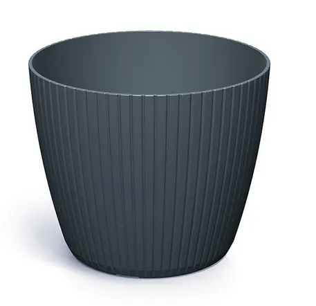 ,KVETINAC LAMIA 28,8cm -ANTRACIT