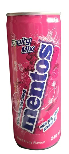 xVODA MENTOS 240ml -FRUITY MIX BEZ BUBLINIEK Z x