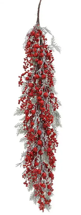 VO -GIRLANDA TUJA BIELA/CERVENA 100cm