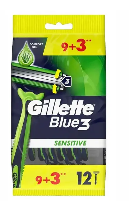GILLETTE JEDN.ZIL.BLUE III 12ks -SENSITIVE