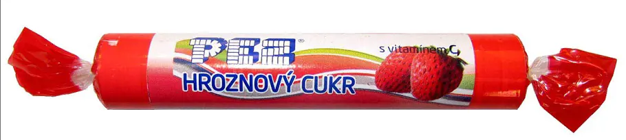 CK HROZNOVY CUKOR PEZ 39g -JAHODA