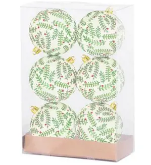 VO -GULE 4ks -BIELE S ORNAMENTOM