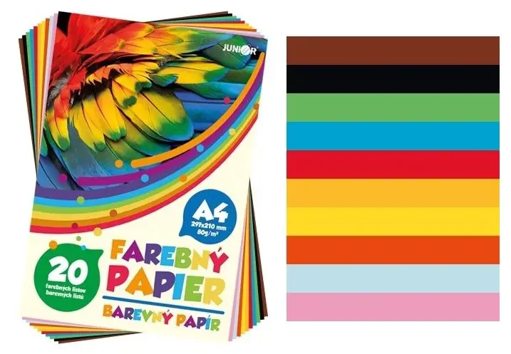 E-FAREBNY PAPIER A4 20ks