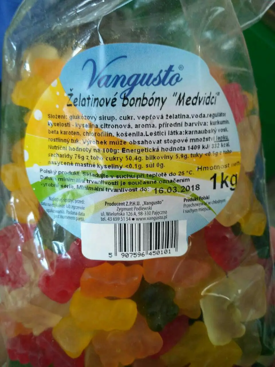 CK CUKRIKY MEDVEDIKY 1kg -ZELE